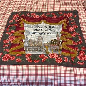 Vintage Moschini silk square scarf in excellent condition